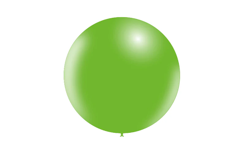 23'' Balloonia Latex Balloons Professional Line Standard Apple Green (5 Per Bag) - Image 3