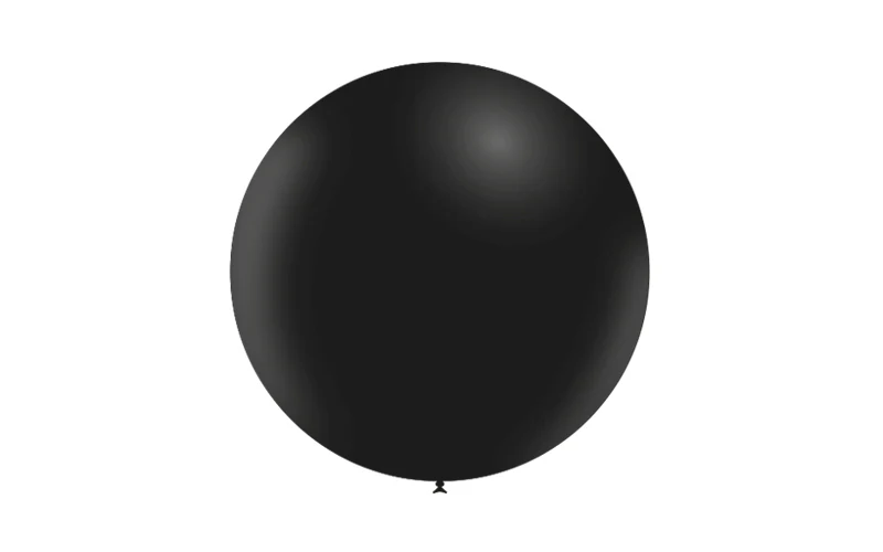 23'' Balloonia Latex Balloons Professional Line Standard Black (5 Per Bag) - Image 3