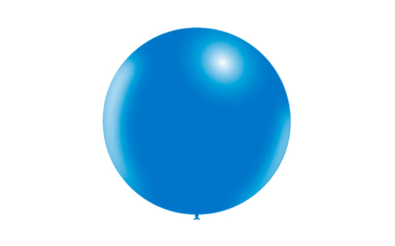 23'' Balloonia Latex Balloons Professional Line Standard Blue (5 Per Bag) - Image 3