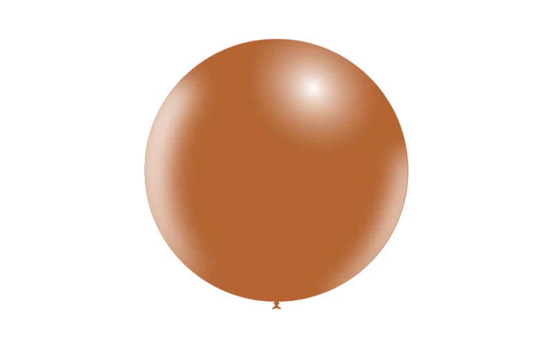 23'' Balloonia Latex Balloons Professional Line Standard Brown (5 Per Bag) - Image 3