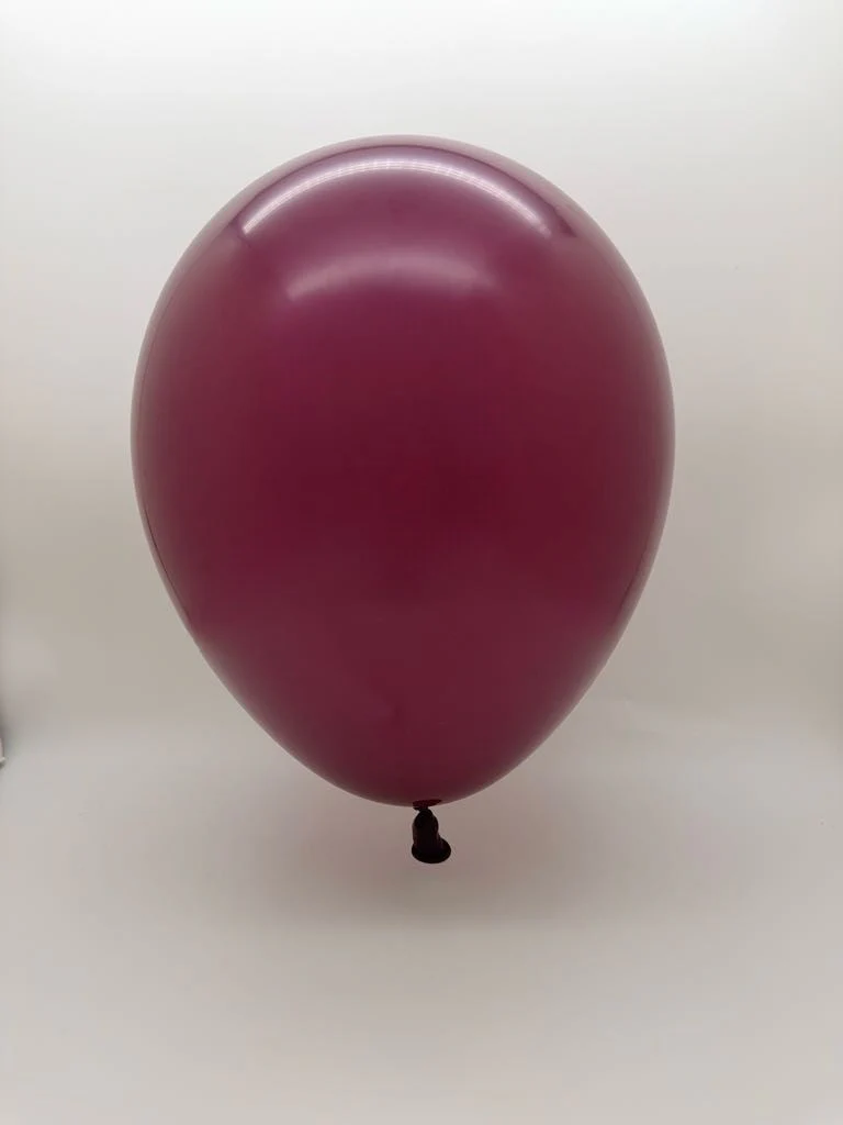 23'' Balloonia Latex Balloons Professional Line Standard Burgundy (5 Per Bag) - Image 2