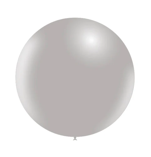 23'' Balloonia Latex Balloons Professional Line Standard Grey (5 Per Bag)