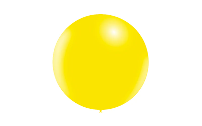23'' Balloonia Latex Balloons Professional Line Standard Lemon (5 Per Bag) - Image 3
