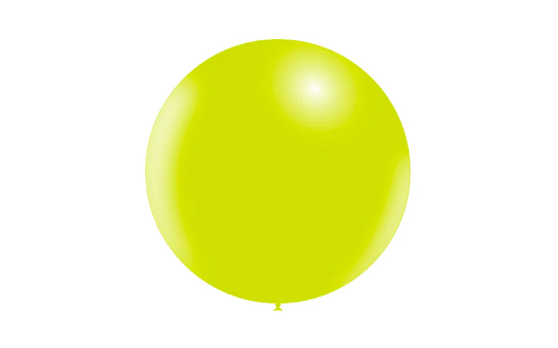 23'' Balloonia Latex Balloons Professional Line Standard Lime Green (5 Per Bag) - Image 3