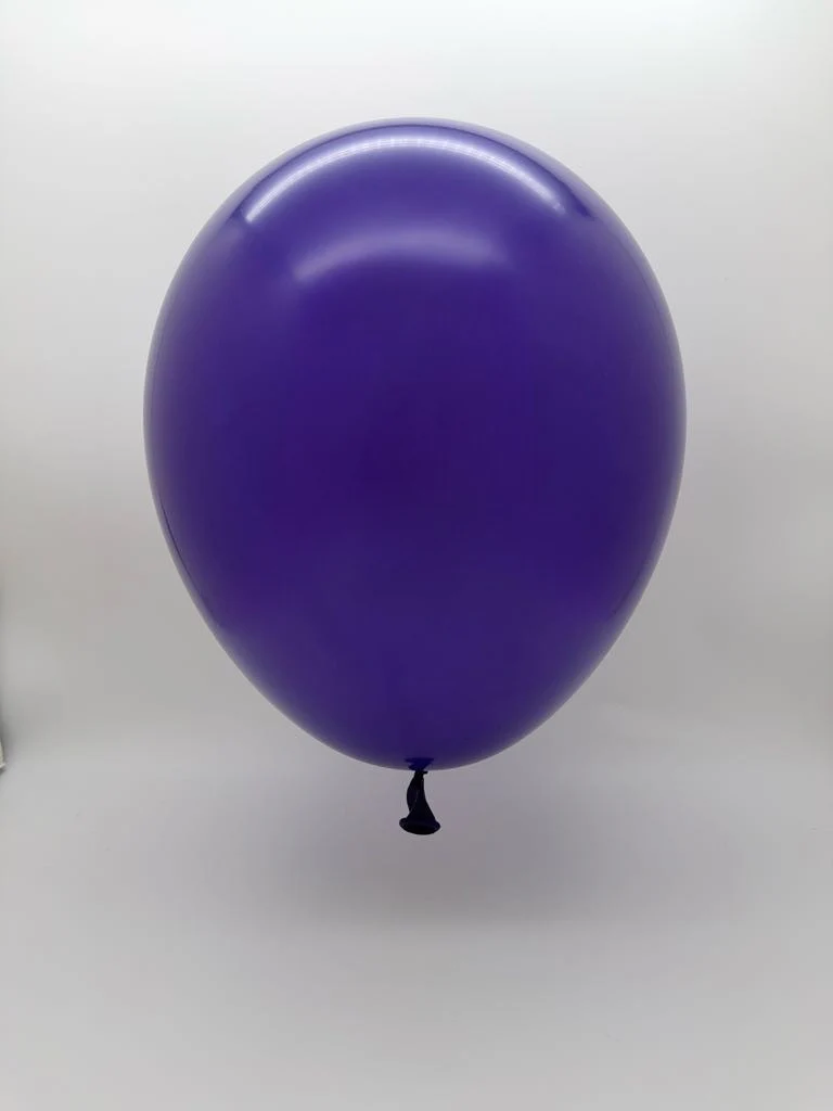 23'' Balloonia Latex Balloons Professional Line Standard Purple (5 Per Bag) - Image 2