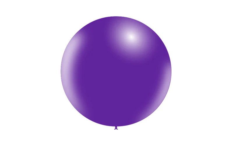 23'' Balloonia Latex Balloons Professional Line Standard Purple (5 Per Bag) - Image 3