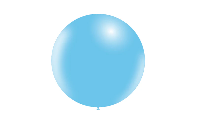 23'' Balloonia Latex Balloons Professional Line Standard Sky Blue (5 Per Bag) - Image 3