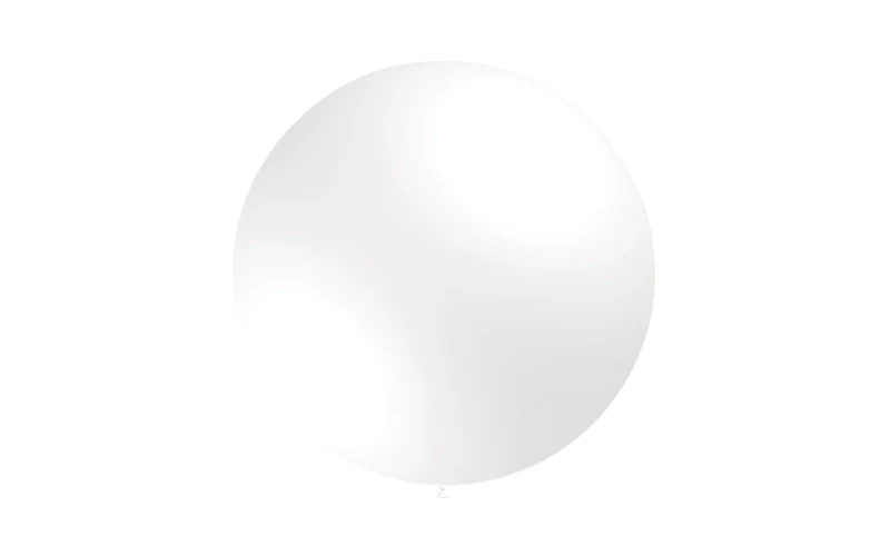23'' Balloonia Latex Balloons Professional Line Standard White (5 Per Bag) - Image 3