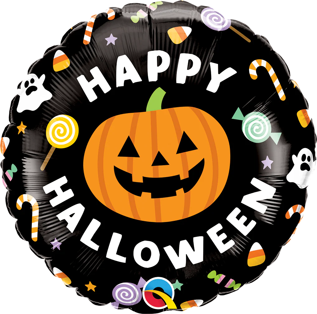 18" Halloween Jack & Candies Foil Balloon
