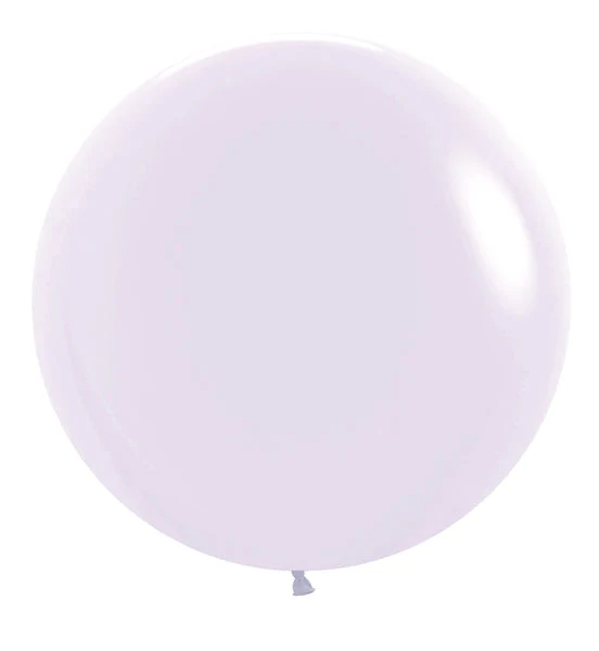 24" Sempertex/Betallatex Pastel Matte Lilac Latex Balloons (3 Per Bag)