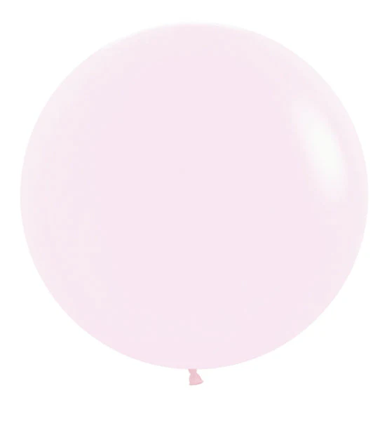 24" Sempertex/Betallatex Pastel Matte Pink Latex Balloons (3 Per Bag)