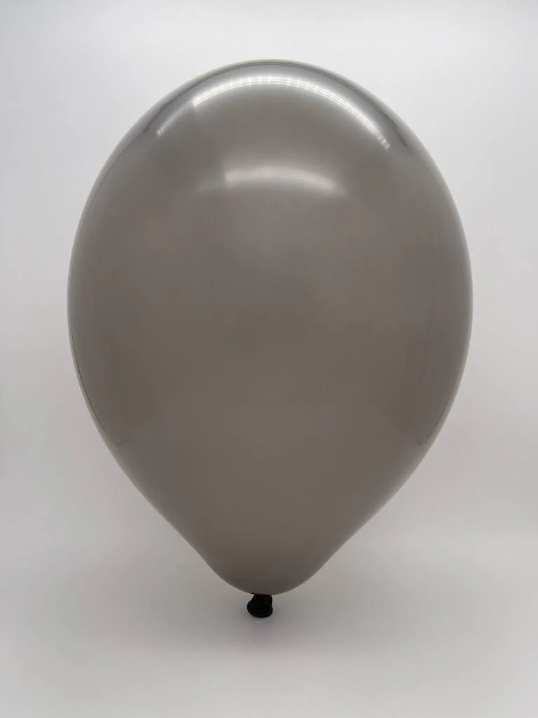 24" Cattex Premium Lead Grey Latex Balloons (1 Per Bag) - Image 2