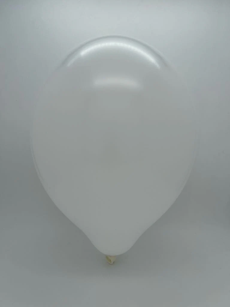 24" Cattex Premium Snow White Latex Balloons (1 Per Bag) - Image 2