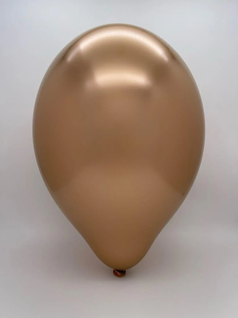 24" Cattex Titanium (Chrome/Mirror) Copper Latex Balloons (1 Per Bag) - Image 2