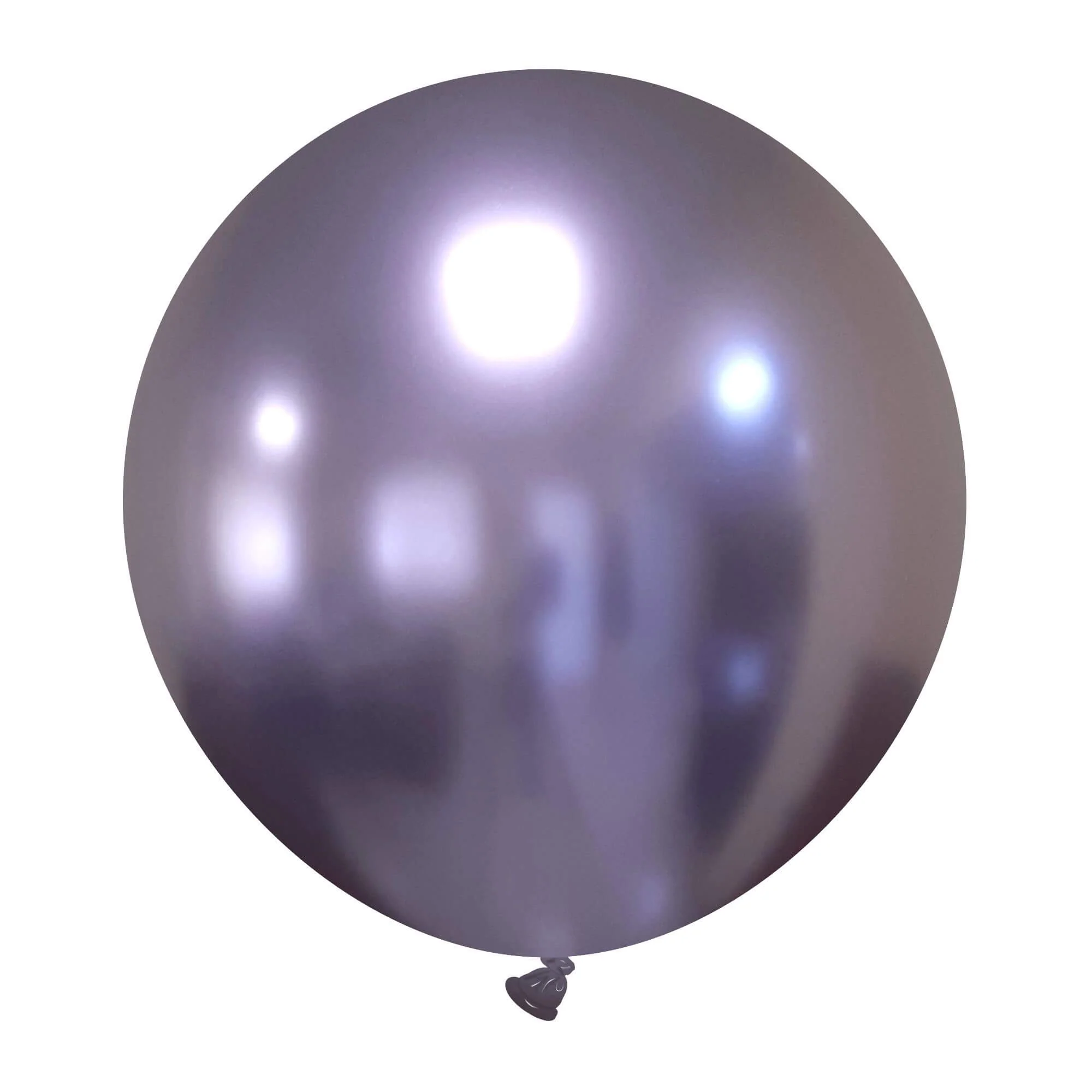 24" Cattex Titanium (Chrome/Mirror) Lilac Latex Balloons (1 Per Bag)