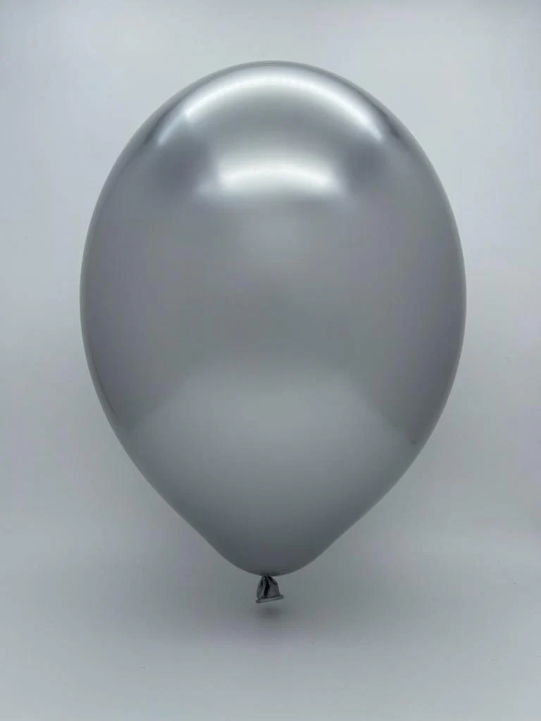 24" Cattex Titanium (Chrome/Mirror) Platinum Latex Balloons (1 Per Bag) - Image 2