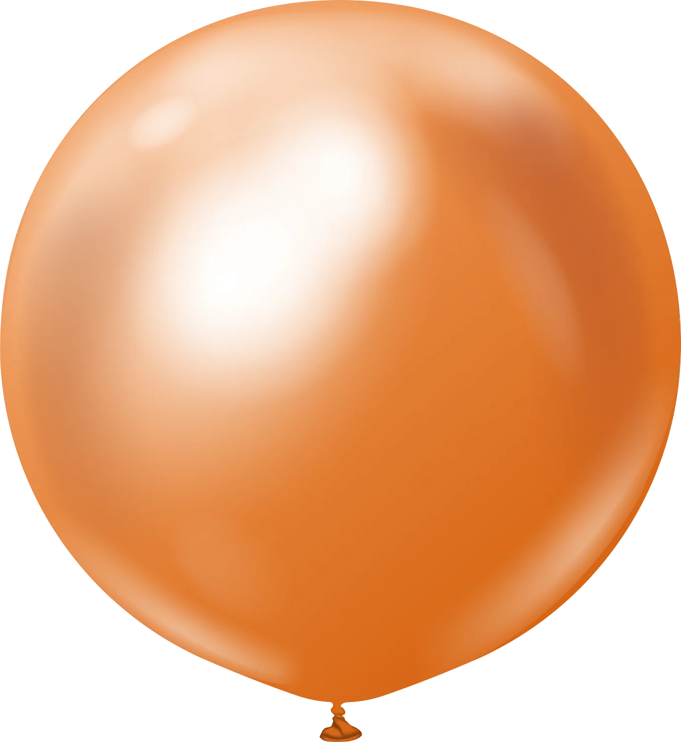 24" Kalisan Latex Balloons Mirror Copper (5 Per Bag)