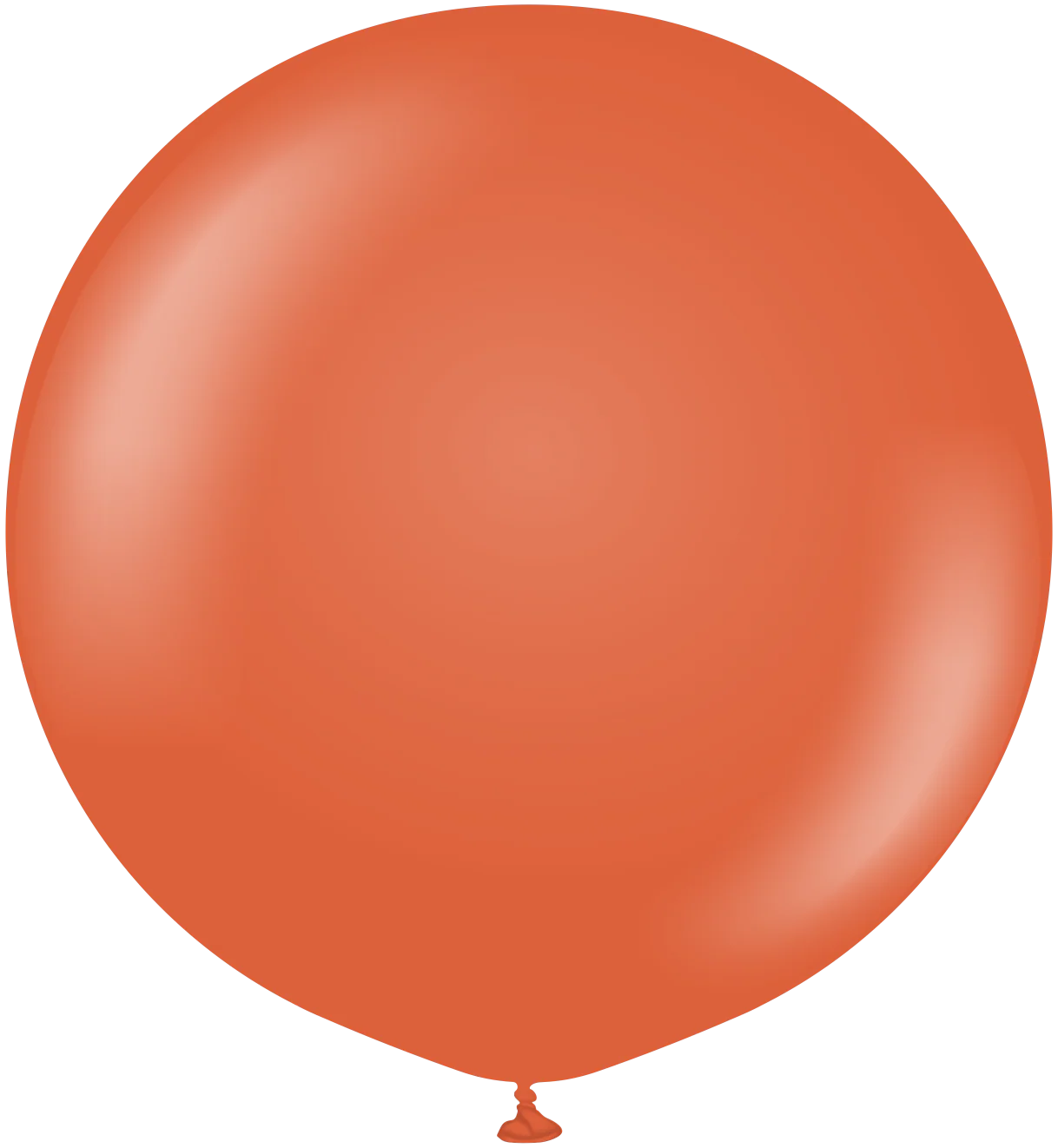 24" Kalisan Latex Balloons Retro Rust Orange (5 Per Bag)