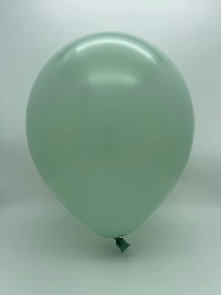 24" Kalisan Latex Balloons Retro Winter Green (5 Per Bag) - Image 2