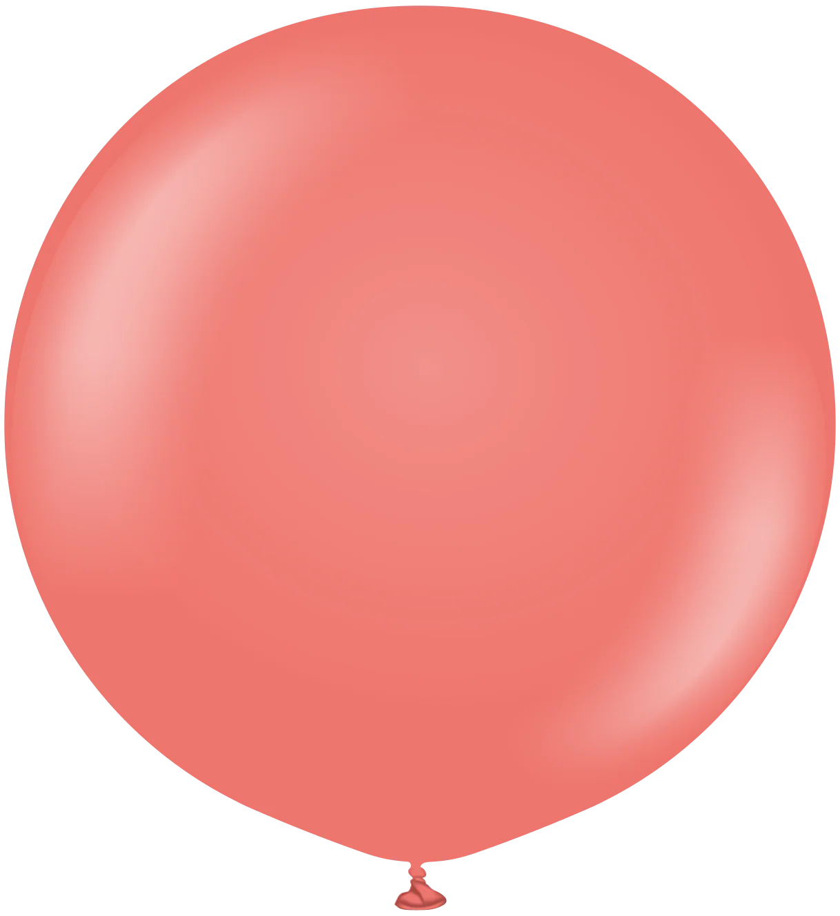 24" Kalisan Latex Balloons Standard Coral (5 Per Bag)