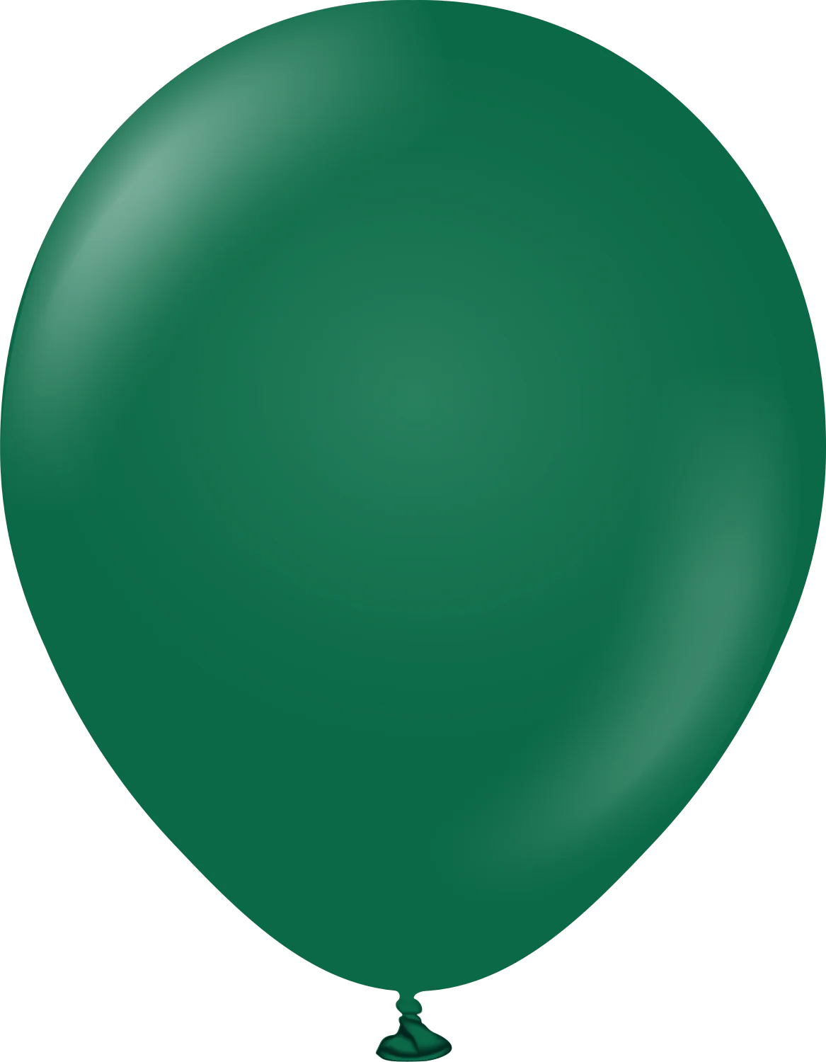 24" Kalisan Latex Balloons Standard Dark Green (5 Per Bag)