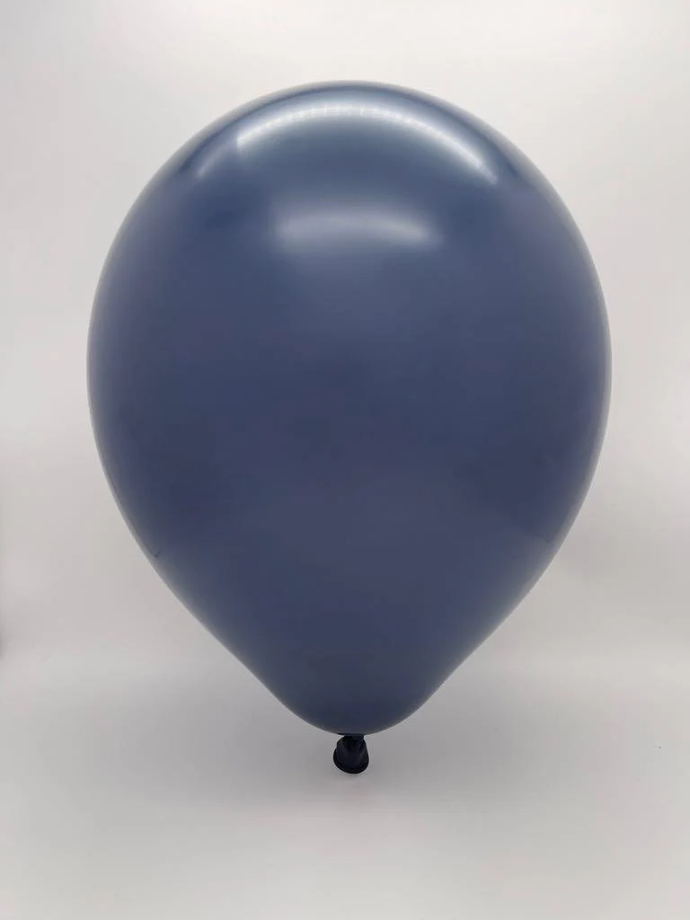 24" Kalisan Latex Balloons Standard Navy (5 Per Bag) - Image 2