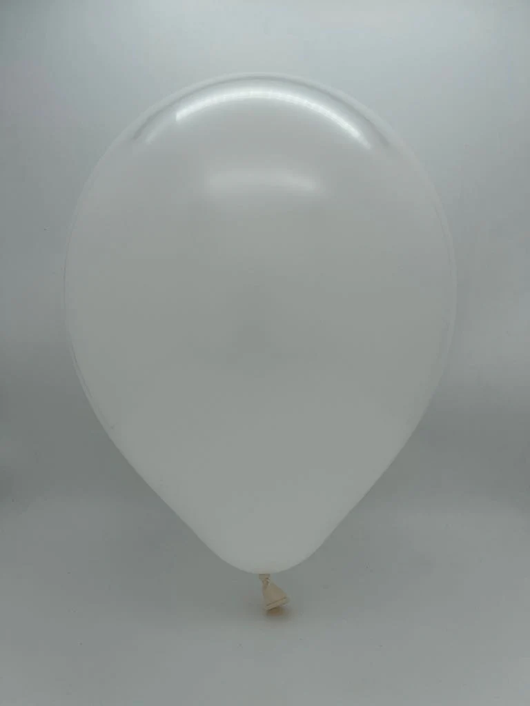 24" Kalisan Latex Balloons Standard White (5 Per Bag) - Image 2