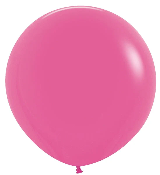 24" Latex Balloons (3 Per Bag) Deluxe Fuchsia Sempertex/Betallatex