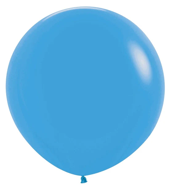 24" Latex Balloons (3 Per Bag) Neon Blue Sempertex/Betallatex