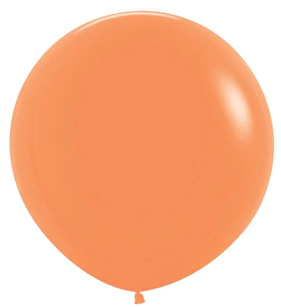 24" Latex Balloons (3 Per Bag) Neon Orange Sempertex/Betallatex
