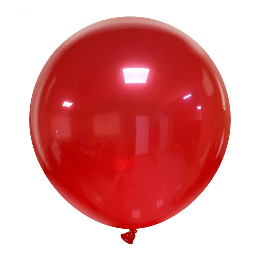 24" Cattex Brand Premium Brand Red Crystal Balloons