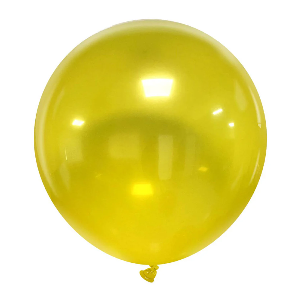 24" Cattex Brand Premium Brand Yellow Crystal Balloons