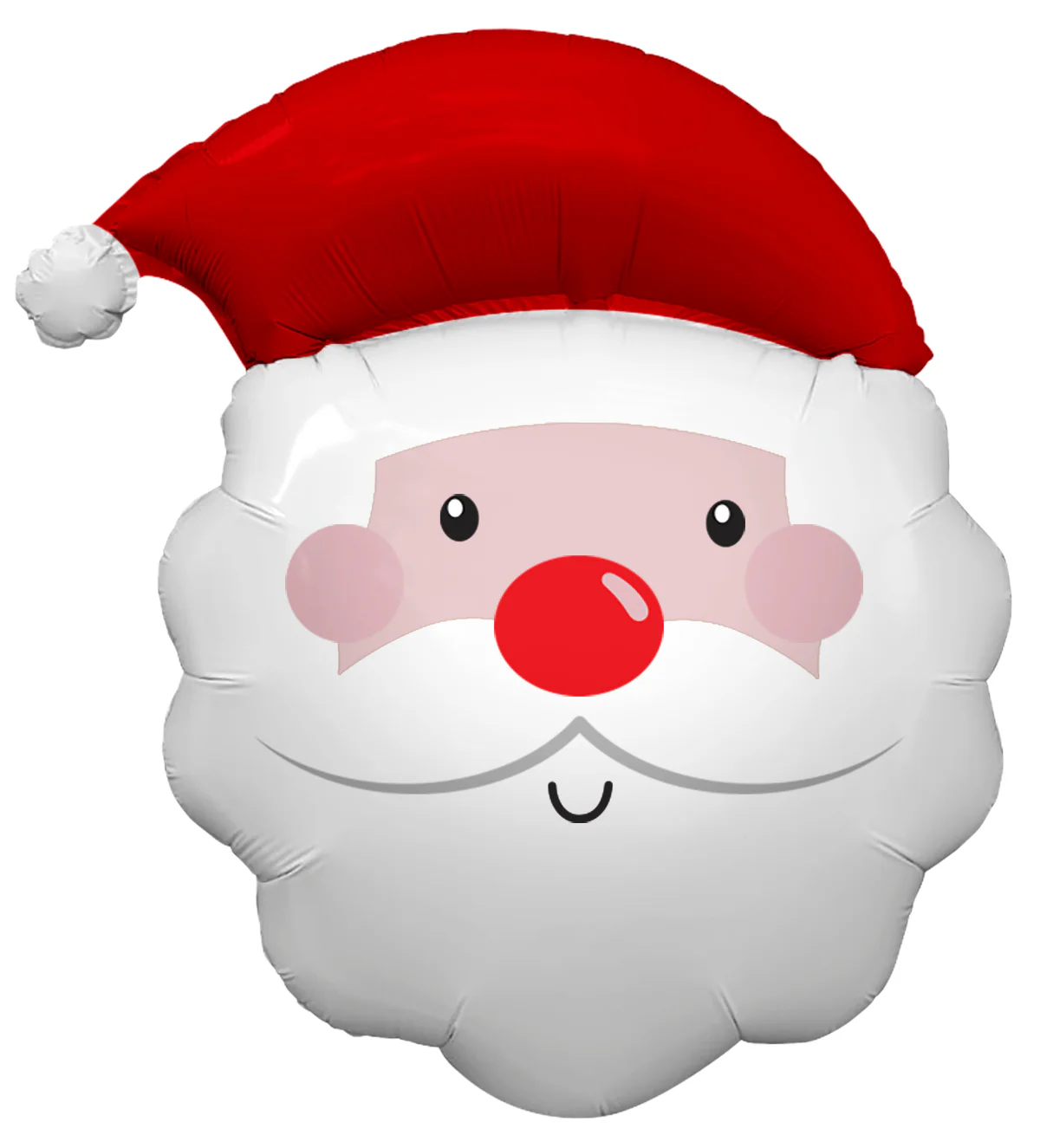 24" Feelin Festive Santa Clause, Cameo Skin Tone Foil Balloon