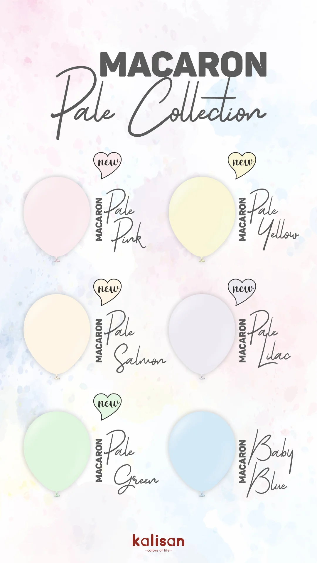 24" Kalisan Latex Balloons Standard Macaron Pale Lilac (5 Per Bag) - Image 7