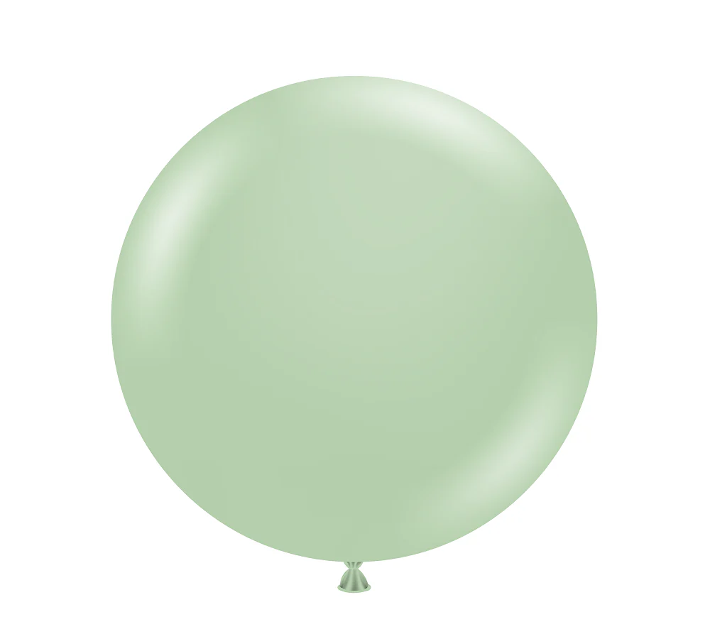24" Meadow Pearl Eucalyptus Tuftex Latex Balloons Designer Balloons (3 Per Bag)