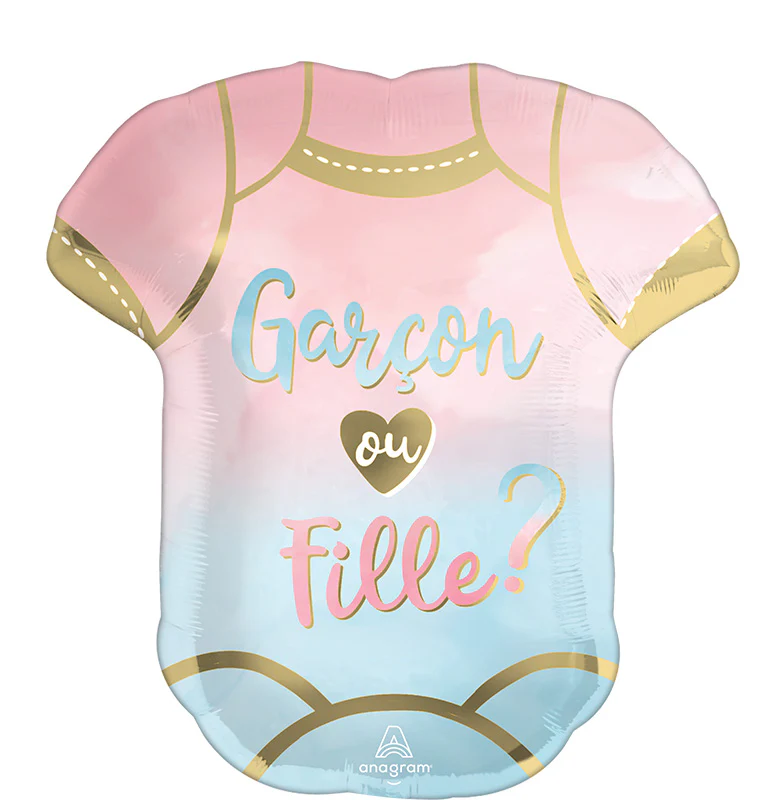 24" SuperShape Garçon ou Fille? The Big Reveal Foil Balloon