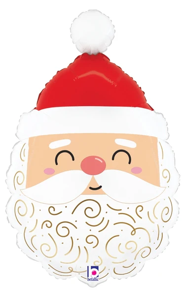 25" Foil Balloon Shape Joyful Santa