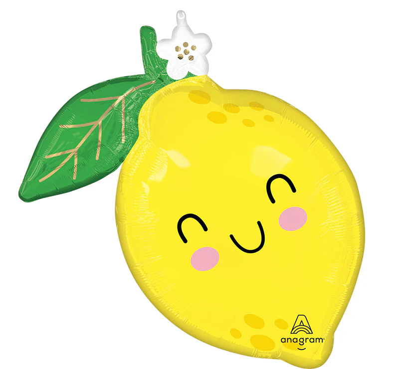 25" SuperShape Food Friends Lemon Foil Balloon