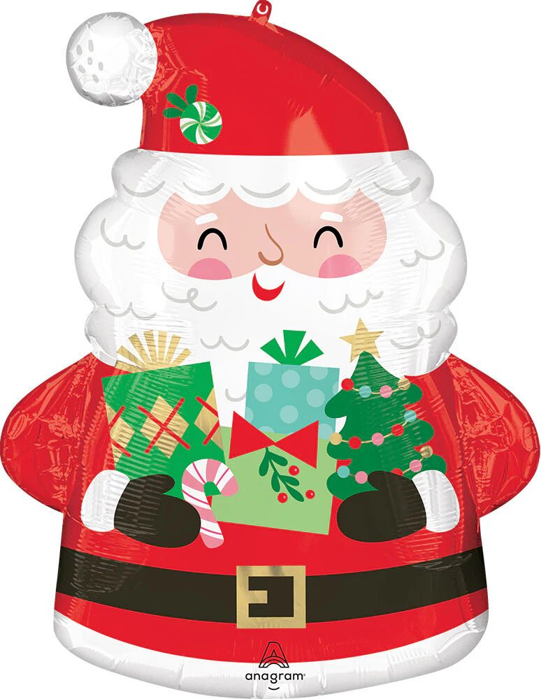 25" SuperShape Jolly Old Santa Foil Balloon
