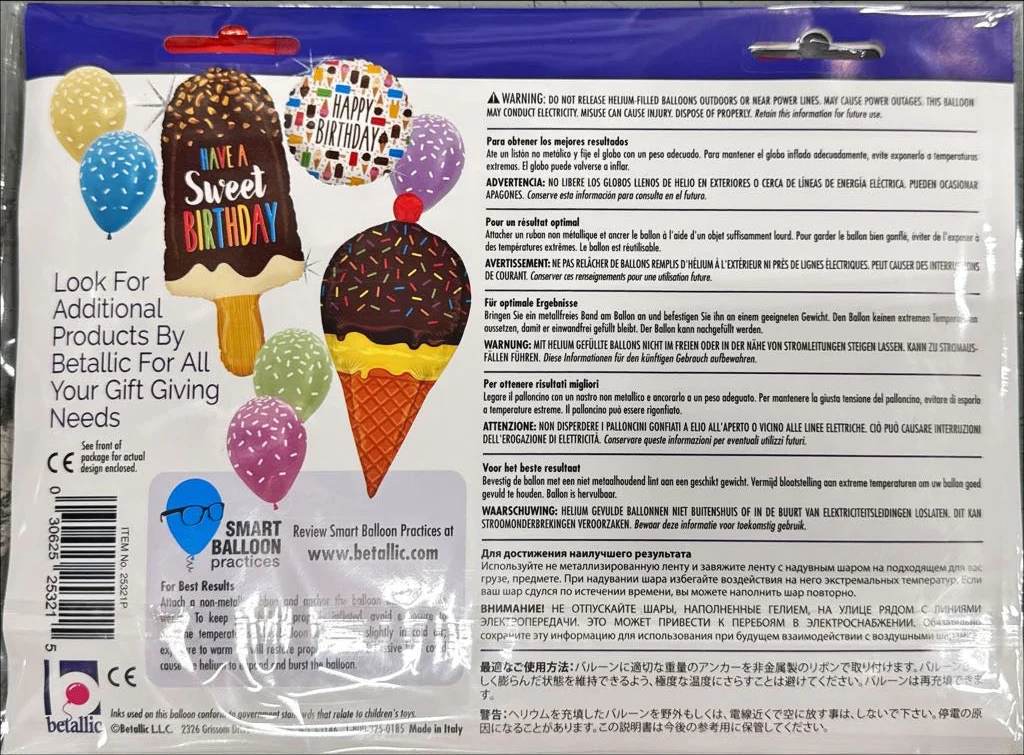 58" Shape Special Delivery Valentine Happy Hearts Foil Balloon - Image 3