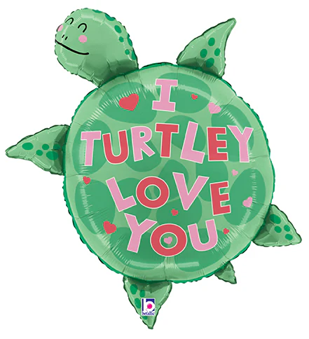 29" Turtley Love You Foil Balloon
