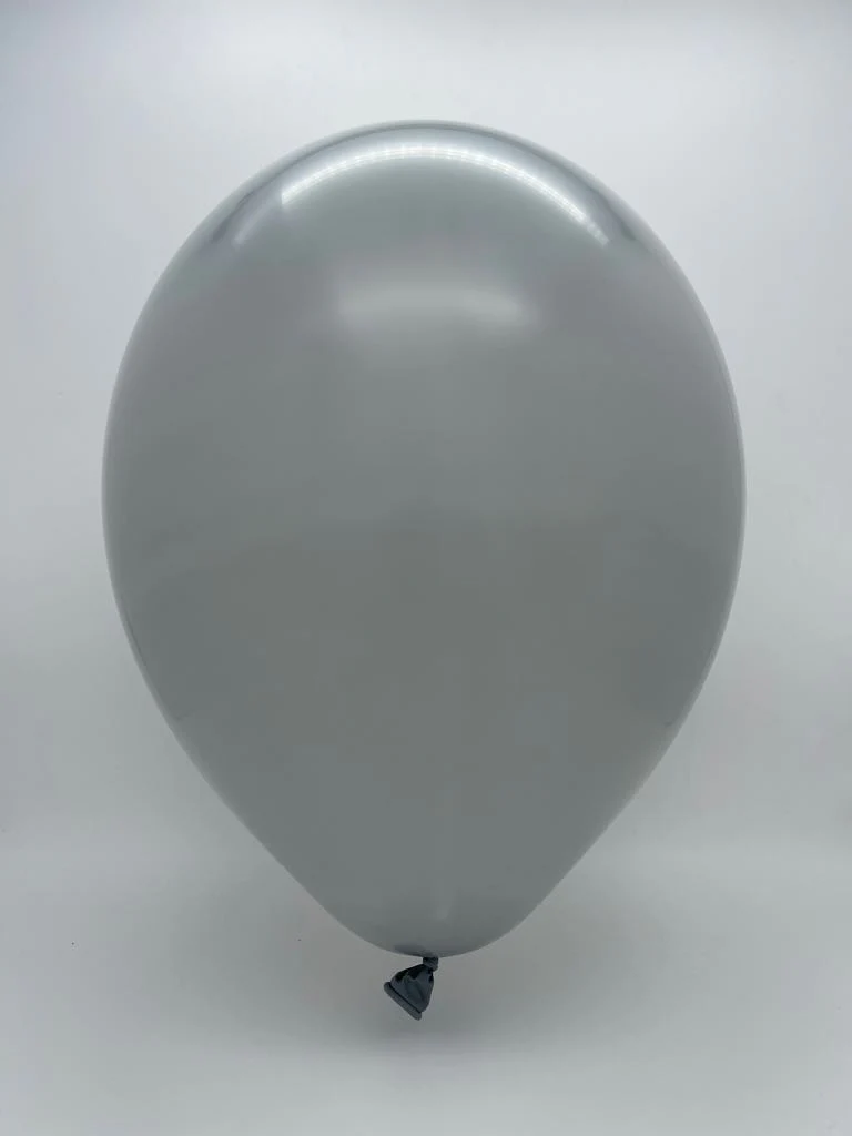 26" Deco Grey Decomex Latex Balloons (10 Per Bag) - Image 2