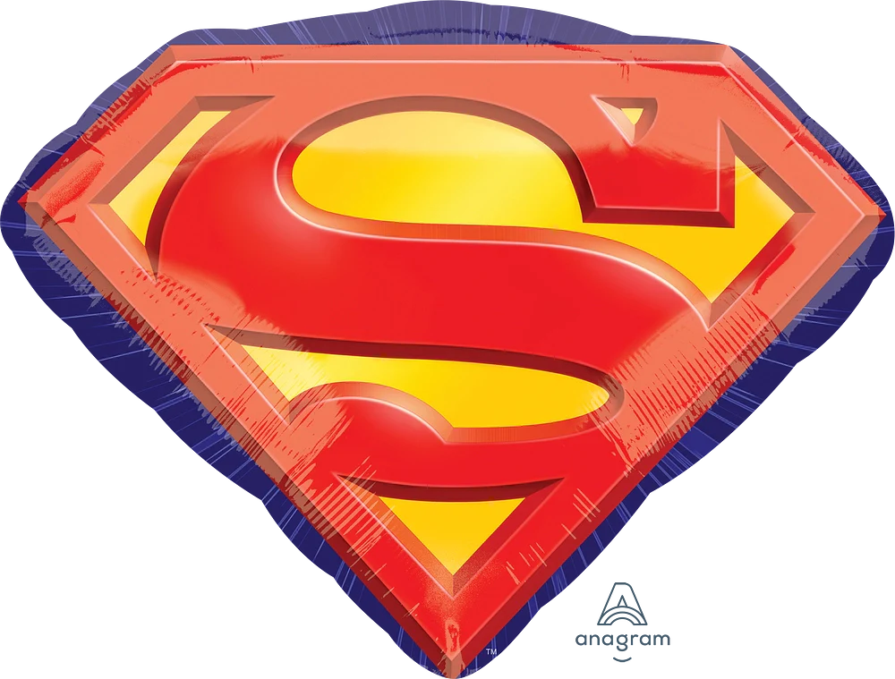 26" Superman Emblem Foil Balloon - Image 2
