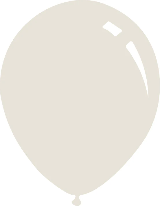 26" Deco Pastel Dusty White Decomex Latex Balloons (10 Per Bag)