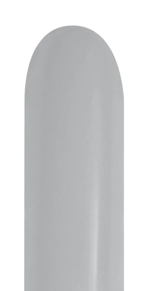 260 Nozzle Up Twisting/Modelling Latex Balloons (50 Per Bag) Deluxe Grey Sempertex/Betallatex
