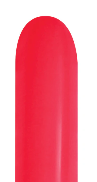 260 Nozzle Up Twisting/Modelling Latex Balloons (50 Per Bag) Fashion Red Sempertex/Betallatex