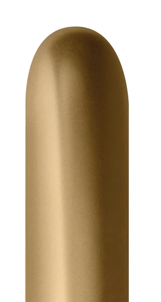 260B Twisting/Modelling Latex Balloon (50 Per Bag) Reflex Gold Sempertex/Betallatex