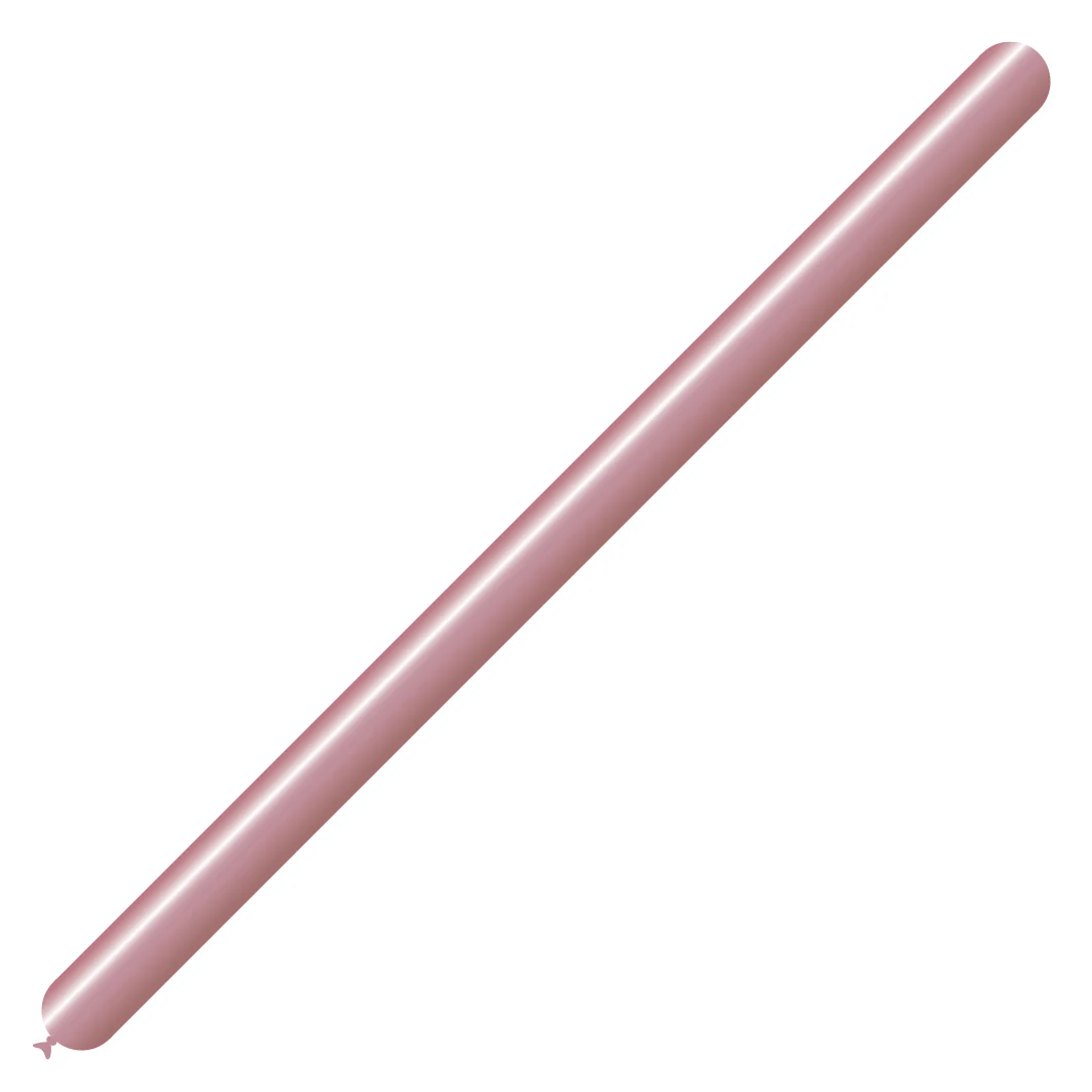 260BN Balloonia Brand Professional Line Twisting/Modelling Latex Balloons Brilliant Rose Gold (50 Per Bag)