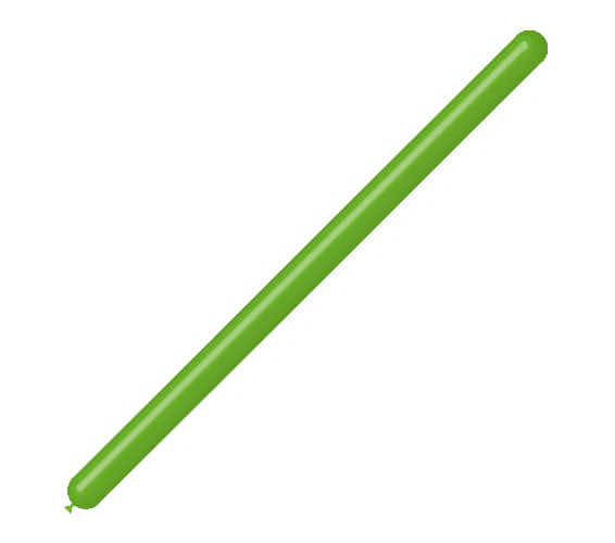 260BN Balloonia Brand Professional Line Twisting/Modelling Latex Balloons Standard Apple Green (50 Per Bag)