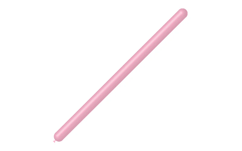 260BN Balloonia Brand Professional Line Twisting/Modelling Latex Balloons Standard Baby Pink (50 Per Bag) - Image 3